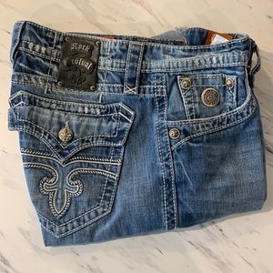 Rock Revival 38 Long “Freddy” Blue Jeans